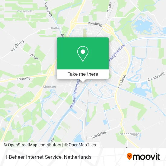 I-Beheer Internet Service map