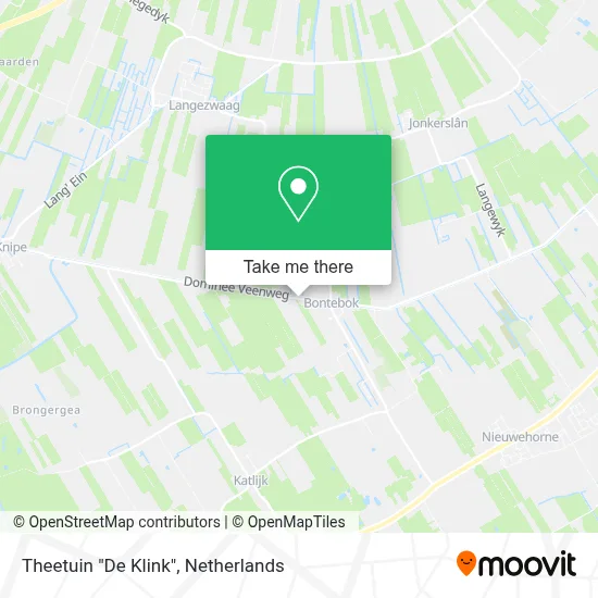 Theetuin "De Klink" map