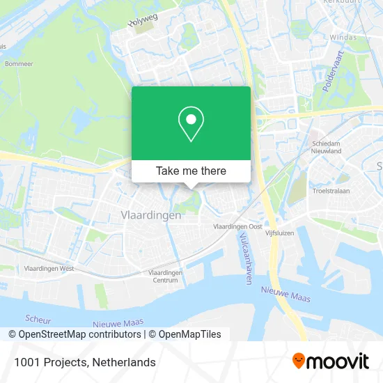 1001 Projects map
