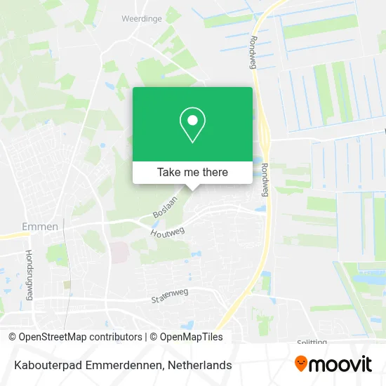 Kabouterpad Emmerdennen map