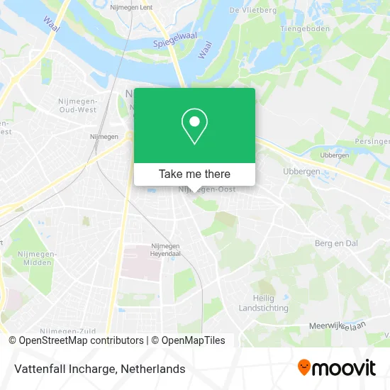 Vattenfall Incharge map