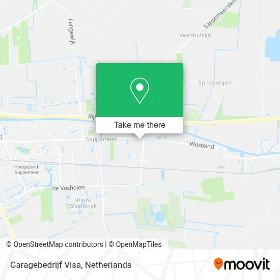 Garagebedrijf Visa map