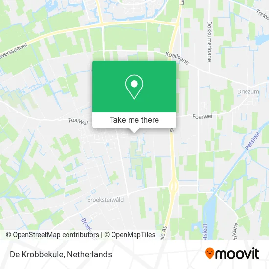 De Krobbekule map