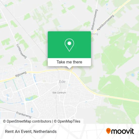 Rent An Event map
