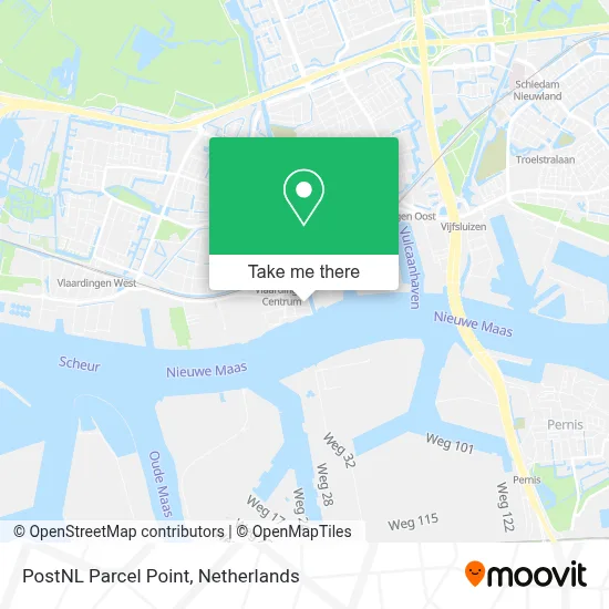 Postnl Pakketpunt map