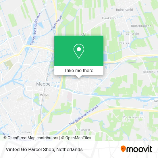 Vinted Go Parcel Shop Karte