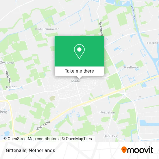 Gittenails map