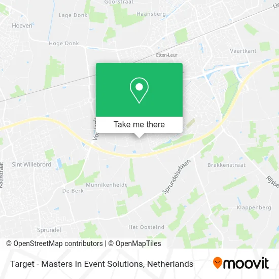 Target - Masters In Event Solutions map