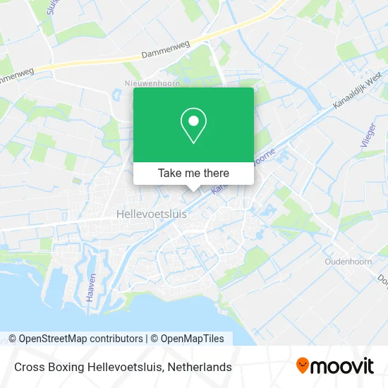 Cross Boxing Hellevoetsluis map