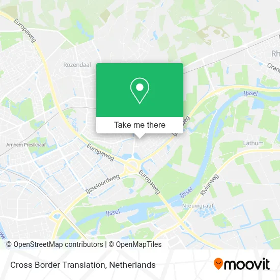 Cross Border Translation Karte