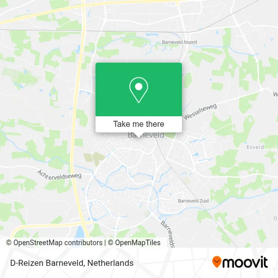 D-Reizen Barneveld map