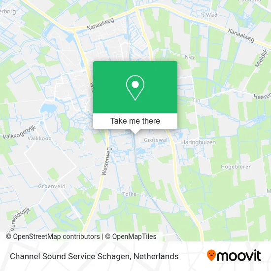 Channel Sound Service Schagen map