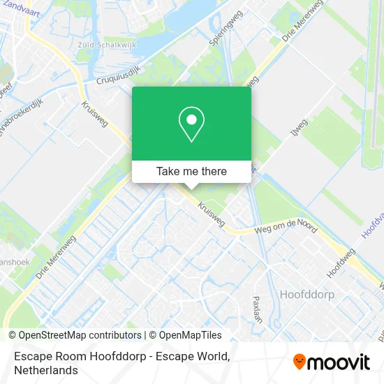 Escape Room Hoofddorp - Escape World map