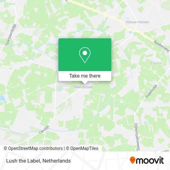 Lush the Label map