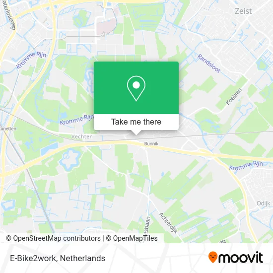 E-Bike2work map