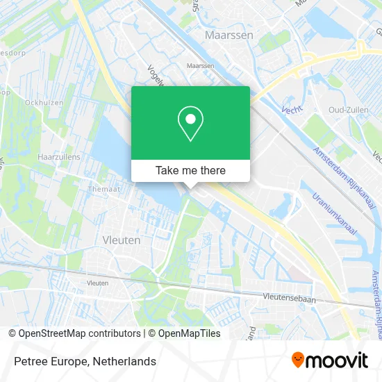 Petree Europe map