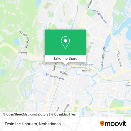 Fysio Inc Haarlem map