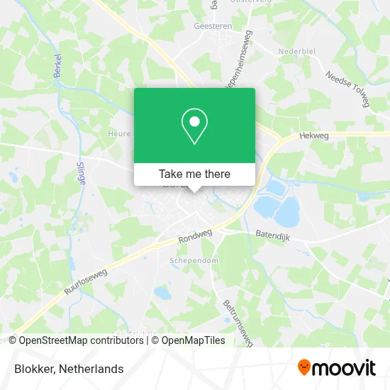 Blokker map