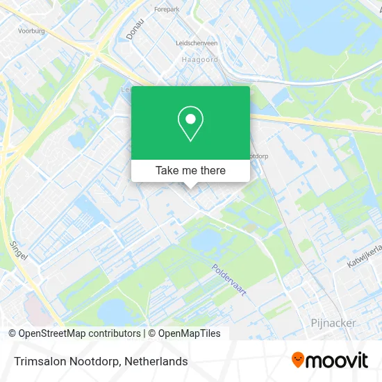 Trimsalon Nootdorp map