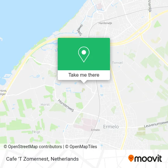Cafe 'T  Zomernest map