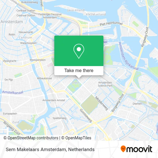 Sem Makelaars Amsterdam map