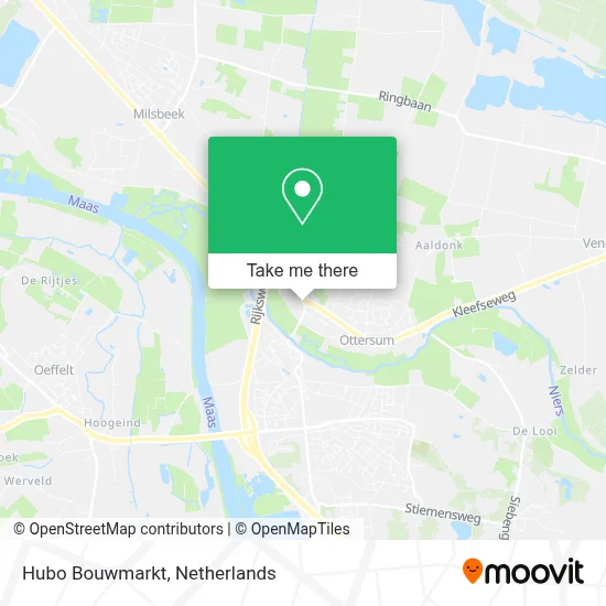 Hubo Bouwmarkt map