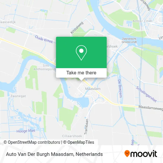 Auto Van Der Burgh Maasdam map