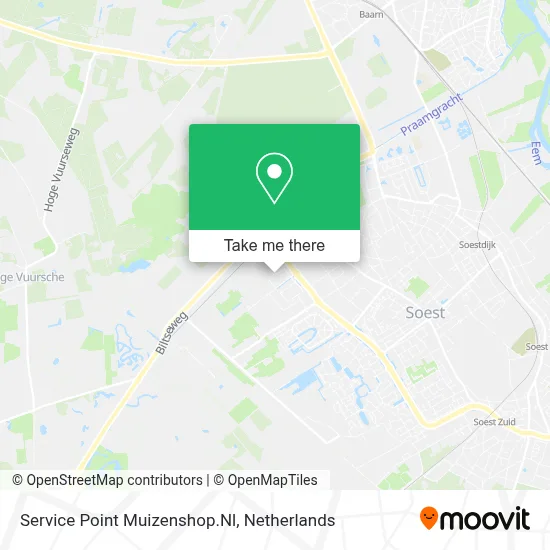 Service Point Muizenshop.Nl map
