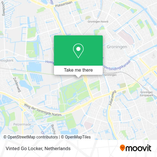 Vinted Go Locker map