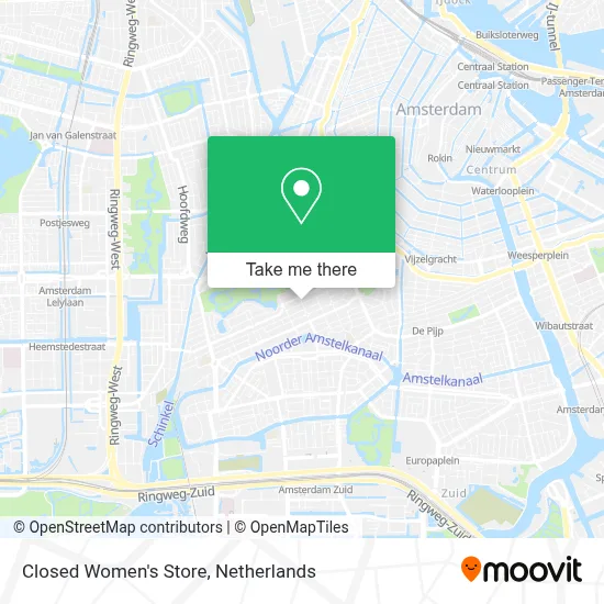 Closed Women's Store map