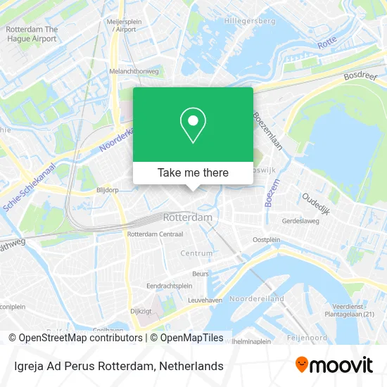 Igreja Ad Perus Rotterdam map