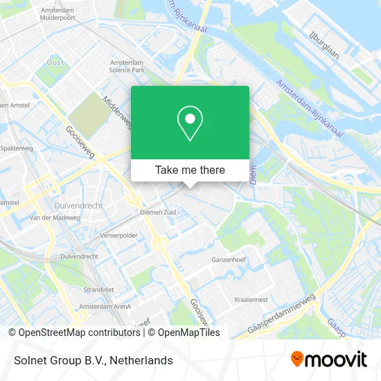 Solnet Group B.V. Karte