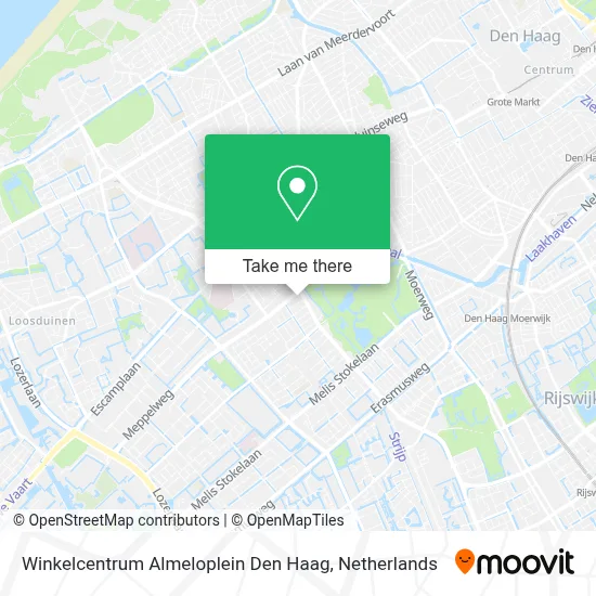Winkelcentrum Almeloplein Den Haag map