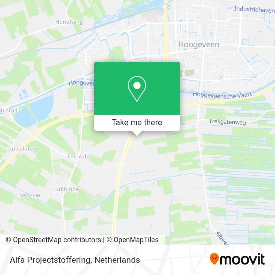 Alfa Projectstoffering map
