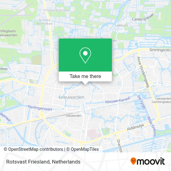 Rotsvast Friesland map