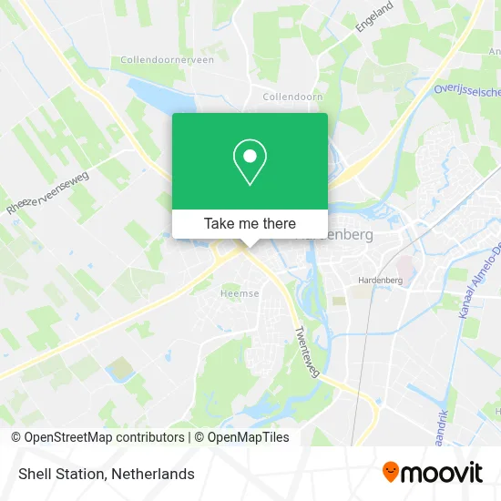Shell Station map