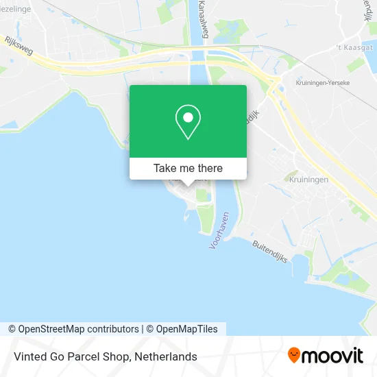 Vinted Go Parcel Shop map