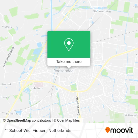 'T Scheef Wiel Fietsen map