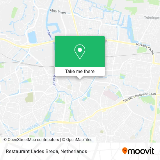 Restaurant Lades Breda map