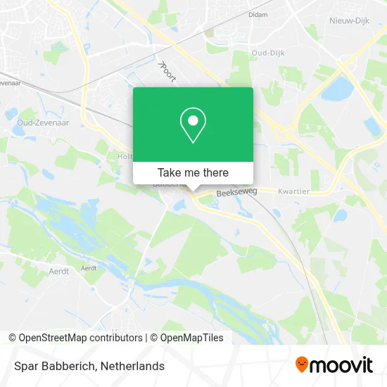 Spar Babberich map