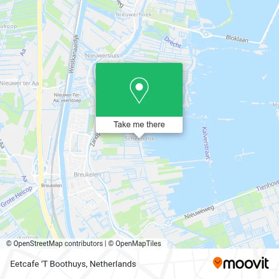Eetcafe 'T Boothuys map