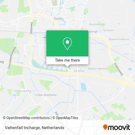 Vattenfall Incharge map