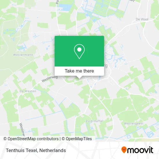 Tenthuis Texel map