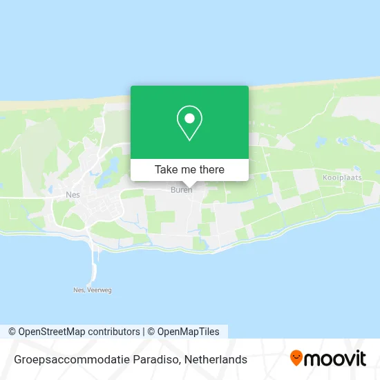 Groepsaccommodatie Paradiso map