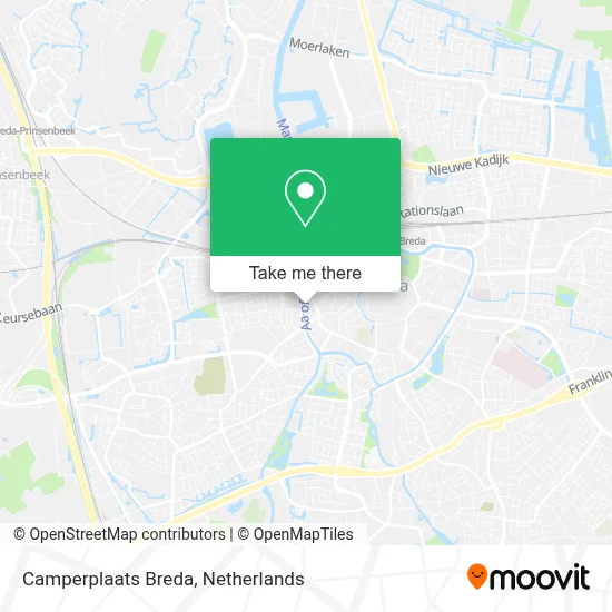 Camperplaats Breda map