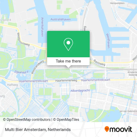 Multi Bier Amsterdam map