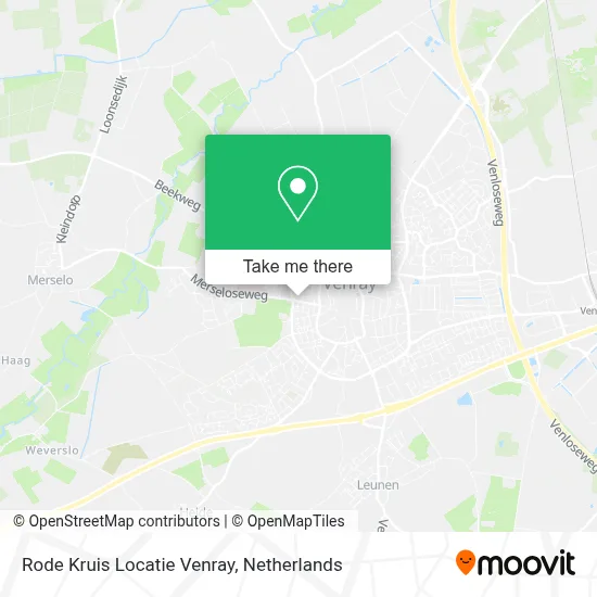 Rode Kruis Locatie Venray map
