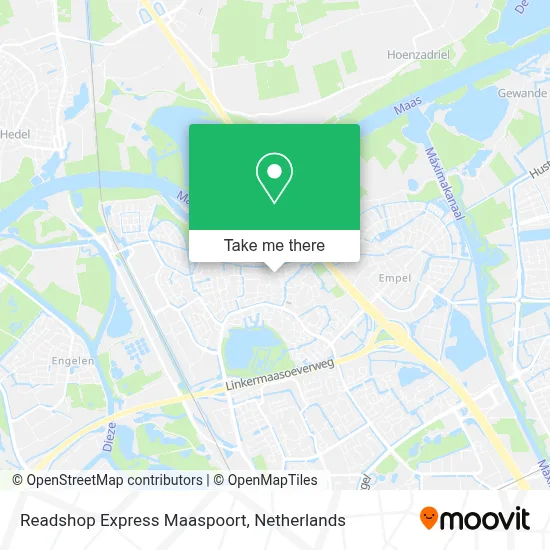 Readshop Express Maaspoort map
