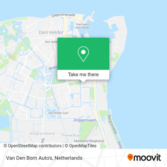 Van Den Born Auto's map