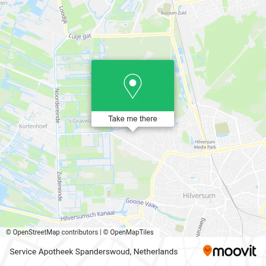 Service Apotheek Spanderswoud map